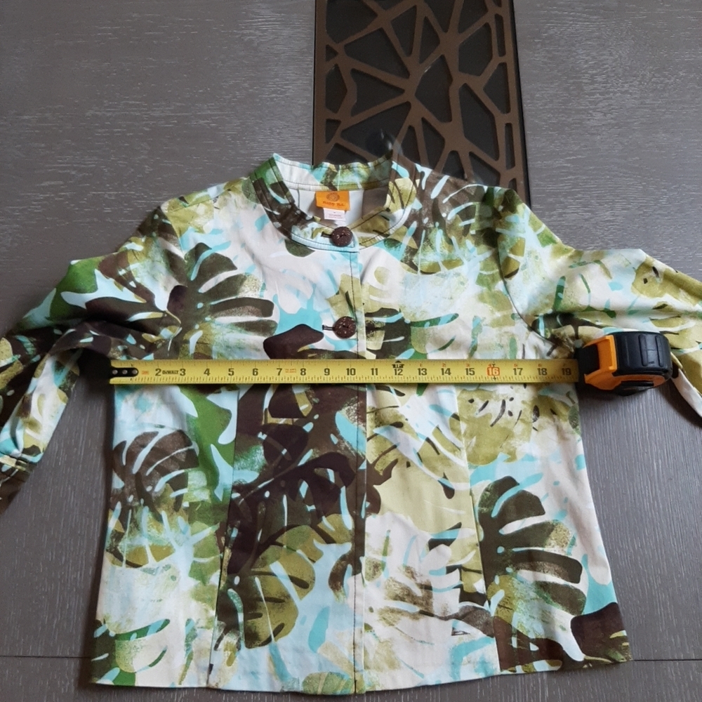Ruby Rd. Green and Brown Utility Jacket - Picture 5 of 13
